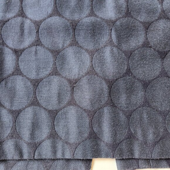 Ann Taylor Dot Jacquard Pencil Skirt | Navy Blue Circles | Size 6 - Picture 6 of 11